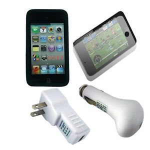 4pcs Accessories Bundle Combo Kit for Apple iPod Touch 4th Gen 4G 16GB 32GB