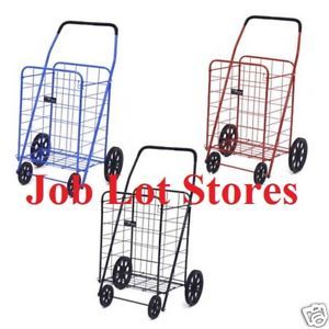 Heavy Duty Folding Shopping Grocery Cart Storage Jumbo
