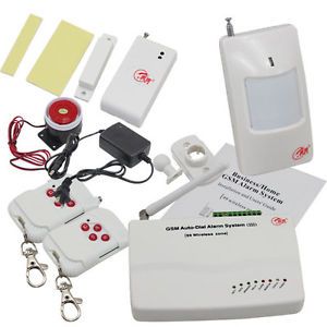 Wireless GSM Cellular Home Security Alarm System Motion Sensor Alarm Auto Dialer
