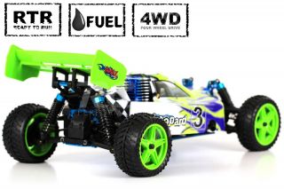 HSP 1 10 Scale 2 4GHz RTR 18 Gas 4WD Remote Control RC Leopard Nitro Buggy