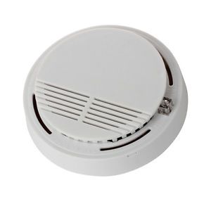 Wireless Smoke Detector Home Security Fire Alarm Sensor System Cordless White