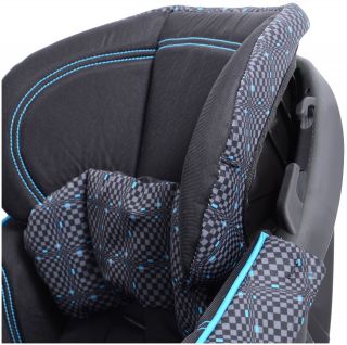 Child Safety Booster Car Seat w Cup Holders Children Toddler Color Aqua Optical