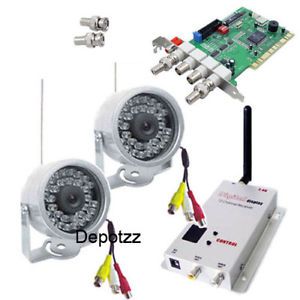 Wireless DVR CCTV Home Security 2 Camera Outdoor System