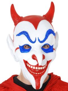 Adult Deluxe Joker Style Devil Halloween Fancy Dress Costume Party Mask