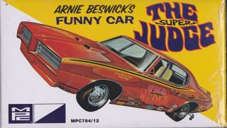 Arnie Beswick's Funny Car The Judge GTO 1 25th MPC Plastic Model Kit 784