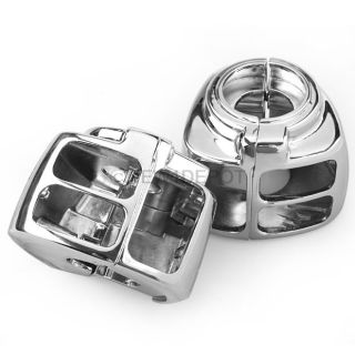 Chrome Switch Housings Cover for Harley Davidson Dyna Softail Sportster V Rod 06