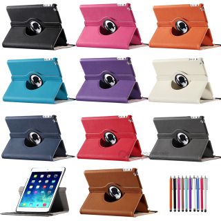 360 Degree Rotating PU Leather Case Accessories for Apple iPad Air 5 5th Gen