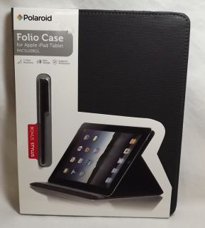 Polaroid Folio Case for Apple iPad Tablet PAC3110BGL with Stylus Brand New