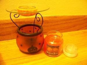Yankee Candle Halloween Tart Warmer Burner Holder Free Candy Corn Tart Jar
