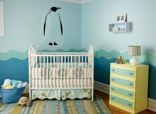 Wall Vinyl Decals Sticker Housewares Baby Room Penguin AB32