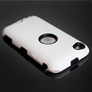 Deluxe Hybrid Case for Apple iPod 4 4G Touch 4th Gen New Color Cover Hard Soft
