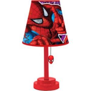 New Marvel Comic Heroes Spiderman Lamp Kid Children Light Bedroom Table Lamp