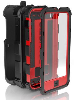 Ballistic HC Hard Core Case Cover Kickstand Belt Clip Holster iPhone 5 Black Red