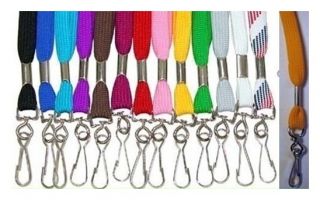Cotton Neck Strap Lanyards Lot of 50 Choose One Color