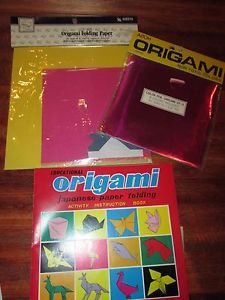 2 Packs of 36 Sheets Origami Paper Activity Instructional Book