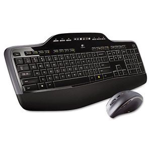 Logitech MK710 Desktop Wireless Multimedia Keyboard Laser Mouse Kit Black