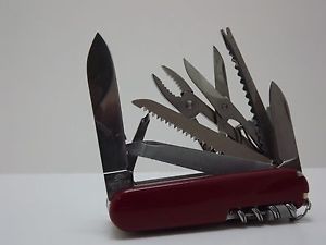 Vintage Victorinox Officier Suisse Swiss Army Knife 14 Blades and Tools