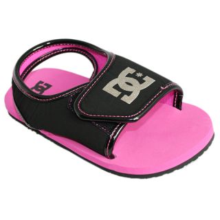 DC Kimo Toddlers Kids Sandals Black Pink footwear All Sizes