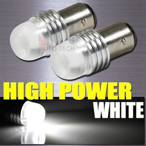 1157 White High Power LED Turn Signal Corner Tail Light Bulbs Bulb 1157A 2357A