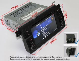 3G Internet DVD GPS Radio BMW 3 Series E46 318 320 325 M3 Navigation Bluetooth