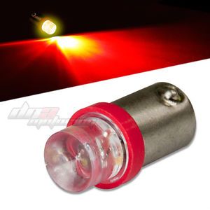 8mm Round LED T10 BA9S T4W 1895 Bright Red Interior Dome Light Bulb Lamp Bulbs