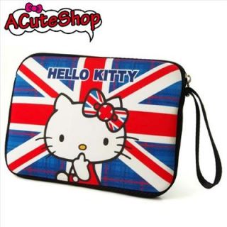 Hello Kitty 7" Tablet Bag iPad Mini Galaxy Tab HTC Case Union Jack England