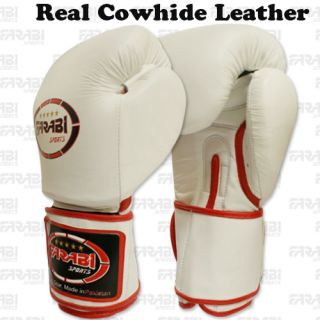 Professional Cowhide Leather Sparring Boxing Gloves Boxing Mitts Real Leather
