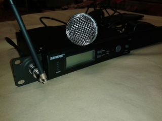 Shure SLX24 Beta 58A Wireless Microphone with Rack Mount Kit DJ Karaoke