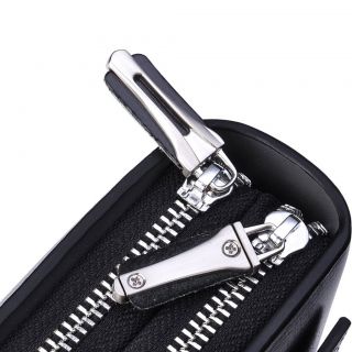 Men's Real Leather Business Clutch Wrist Bag Handbag Organizer Briefcase Wallet