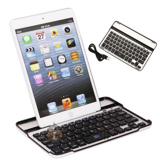 Aluminum Bluetooth Wireless Keyboard Keypad Case Cover for iPad Mini Tablet New