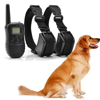 400 Yards AETERTEK Large Remote Dog Training Shock Collar Rechargeable Anti Bark