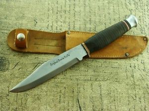 Big Vintage Atco 313 Original Bowie Hunting Skinning Fixed BL Knife Knives Tools