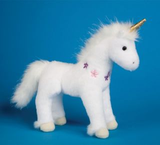 Douglas Toys Plush 8'' Pax White Unicorn Stuffed New