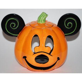 Disney Parks Mickey Mouse Halloween Pumpkin Votive Candle Holder Comes SEALED