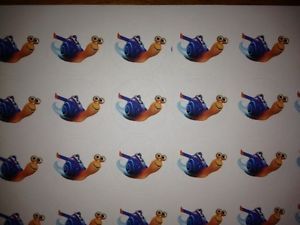 24 Turbo Snail Birthday Party Stickers Labels Goody Bag Fillers