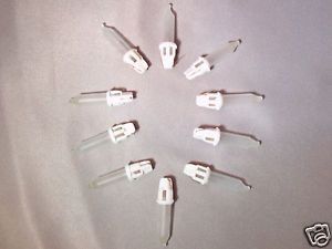 6 Volt Replacement Christmas Mini Lights 10 Frosted White Mini Light Bulbs