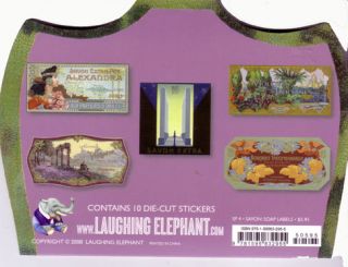 Vintage Repro Die Cut Stickers French Soap Labels Savon Antique Style Brand New