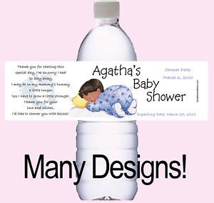 Personalized Baby Shower Favors Water Bottle Labels 25