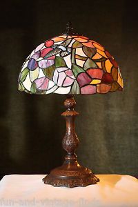 1 Stained Glass Tiffany Style Lamp Desk Hummingbird Lighting Table Lamp Light