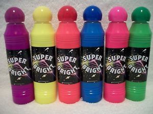  Super Bright Fluorescent 3oz Bingo Daubers- Set of 9- One Of  Each Color : Toys & Games