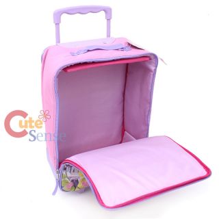 Disney Princess Rolling Luggage Soft Padded Suite Case Travel Bag with Tangled