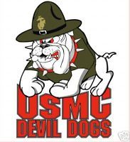 USMC Marine Corps Devil Dog Decal