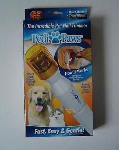 Pedipaws Pedi Paws Pet Nail Trimmer for Dogs Cats Rotating File as Seen on TV