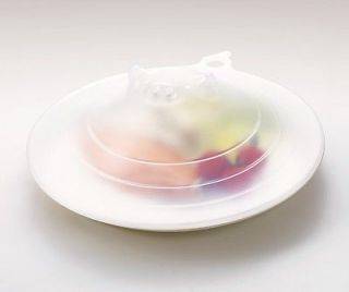 8 75" Large Piggy Microwave Plate Cover Vented Lid Splatter Guard Clear Q367W