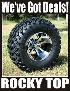 10x7 Storm Trooper Golf Cart Wheel and All Terrain Sahara Classic Tires
