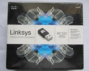 Cisco Linksys AC580 Wireless AC Mini USB Adapter AE6000