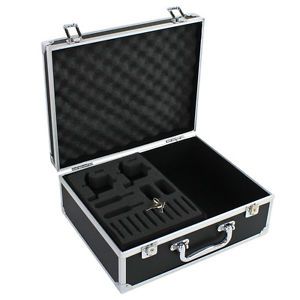 New Aluminum Tattoo Kit Case Carry Lightweight Portable with Lock Keys Black