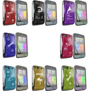Engraved HTC Salsa Hard Aluminum Plated Case Cover