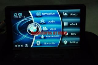 In Dash Car DVD Player GPS Radio Navigation Stereo 7'HD LCD for BMW X3