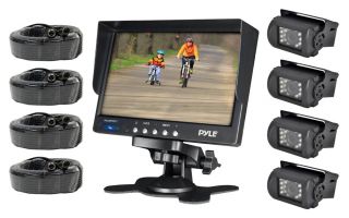 New Pyle PLCMTR74 Backup Camera System 7" LCD Color Monitor for Bus Truck Van